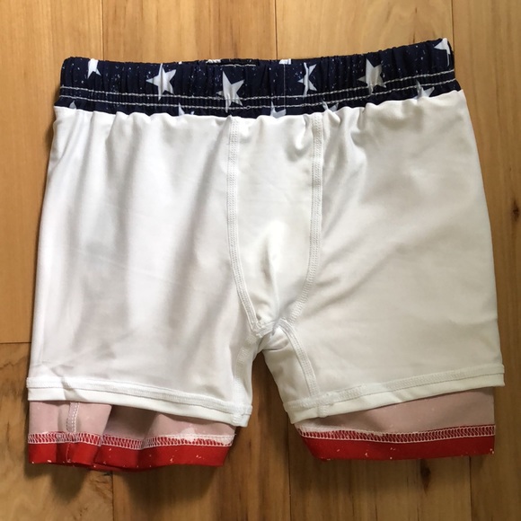 New Toddler Boys Swim Trunks with compression boxer brief lined. Size 7Y - Picture 7 of 15